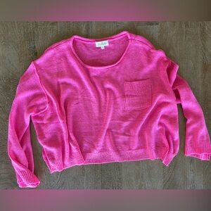NWOT Listicle Knitted Oversized Cropped Sweater
